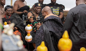 The ceremony was held under the watchful eyes of the elders and traditional priests of the kingdom