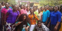 Some of the old students of OLA Girls SHS