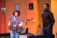 SKYWOLF on stage with Adjetey Annang