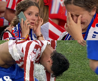 Atletico Madrid players and fans shed tears after losing Copa del Rey final