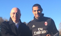 CEO Adriano Galliani and Kevin Prince Boateng