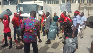 GCMCL Workers Protest Frances Essiams Suspension