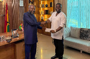 Michael Aidoo (L) with Gabriel Tanko Kwamigah-Atokple have joined forces to support the two girls