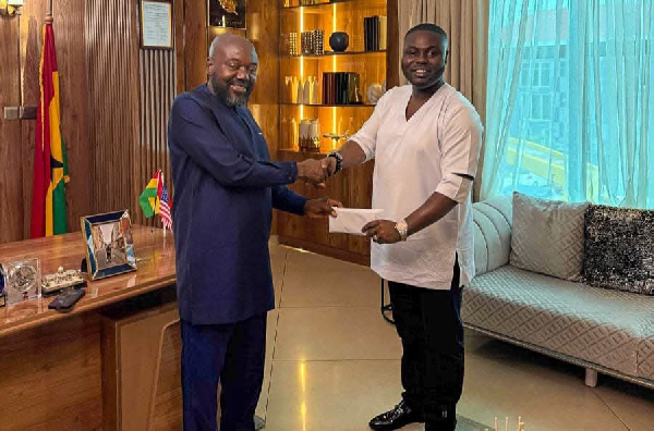 Michael Aidoo (L) with Gabriel Tanko Kwamigah-Atokple have joined forces to support the two girls