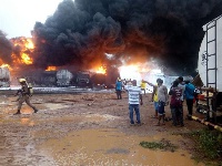 Gas explosion at Tema Tulaku on the Michel Camp road