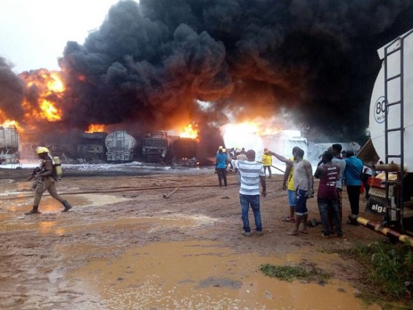 Gas explosion at Tema Tulaku on the Michel Camp road