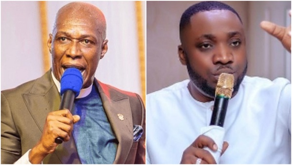 Prophet Kofi Oduro (L), has taken a slammed his colleague Eric Boahen Uche (R)