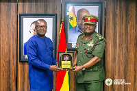 Dr John Abdulai Jinapor and Lieutenant General William Agyapong