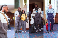 Players and the Technical Team of the Black Stars have departed for the USA