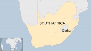 South Africa Map Durban