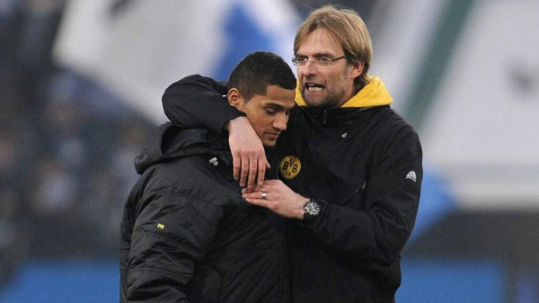 Kevin-Prince Boateng (left) and Jurgen Klopp