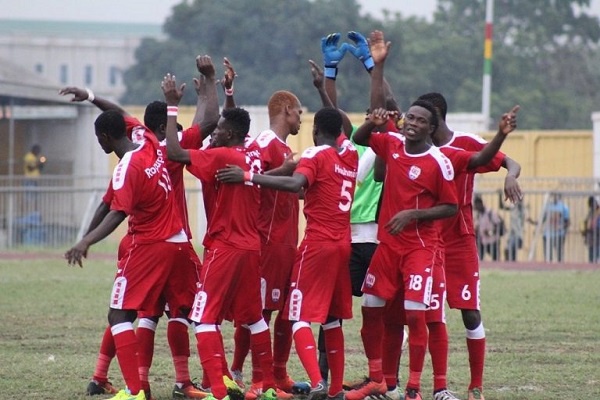 Inter Allies players celebrate after grabbing the winner