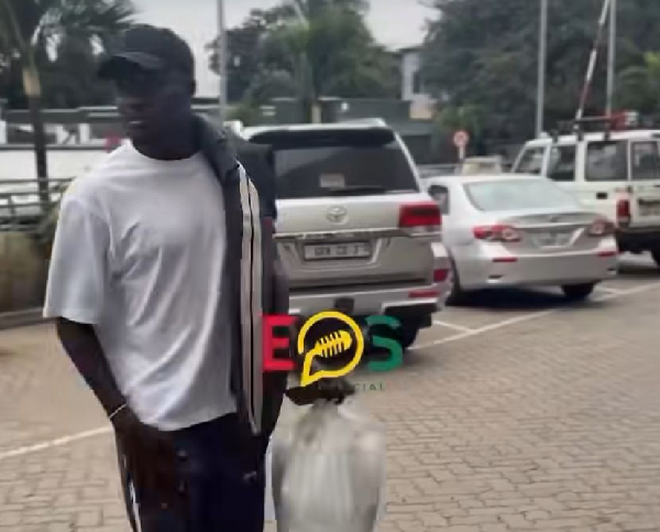 Watch Thomas Partey's arrival at Black Stars Camp