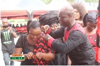 Supt. Kofi Sarpong dances at KABA's funeral