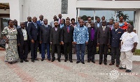 Former President John Dramani Mahama with some Congolese Religious Leaders