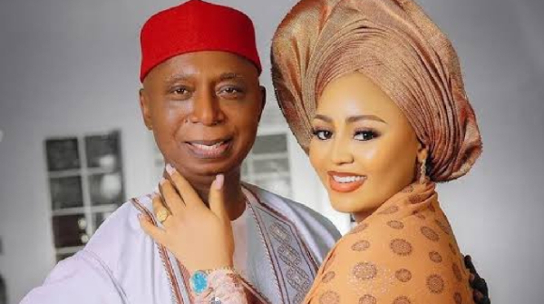 Delta North Senatorial District Senator Ned Nwoko with Nollywood actress Regina Daniel