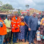Lands Ministry, Forestry Commission donate relief items to Samreboi flood victims