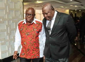Martin Amidu (right) with President Nana Addo Dankwa Akufo-Addo