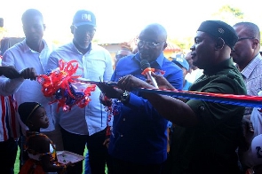 Bawumia and some NPP party executives commissioned the party's new office