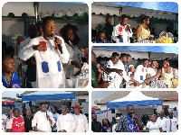 Collage of the Kwabre East MP, Youth organizer and the constituency chairman