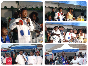 Collage Of Of The Kwabre East MP, Youth Organizer And The Chairman 