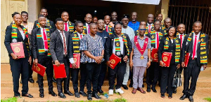 A photograph of IET-GH during the induction ceremony of newly qualified engineering professionals