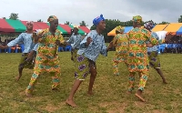 Some of the students performing cultural dance