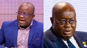 Dr Zaato (L) praises Akufo-Addo (R) for uniting NPP aspirants