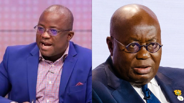 Dr Zaato (L) praises Akufo-Addo (R) for uniting NPP aspirants