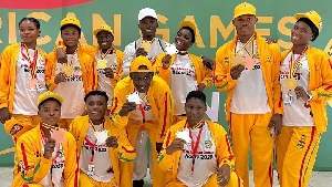 Ghana's Armwrestling team
