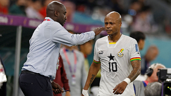 A photo of Otto Addo and Andre Dede Ayew
