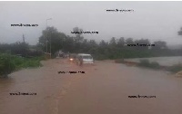 The main Denu-Keta road has been rendered difficult to ply