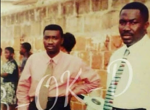 The old picture of Dr Ernest Sarpong (L) and Kwame Despite (R) has got netizens talking
