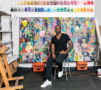 Ghanaian American-based interdisciplinary artist and educator, Derek Fordjour