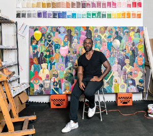 Ghanaian American-based interdisciplinary artist and educator, Derek Fordjour