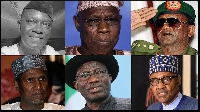 Collage some former leaders of Najeriya plus current presido Muhammadu Buahri