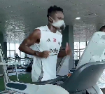 Daniel Amartey spotted training intensively ahead of the World Cup