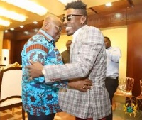 Shatta Wale paid a visit to President Akufo-Addo at the Flagstaff House on Wednesday, November 1