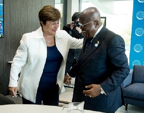 IMF boss, Kristalina Georgieva with President Akufo-Addo