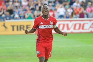 David Accam scored and assisted for Chicago Fire