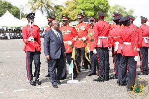 President Nana Addo Dankwa Akufo-Addo commissioned 107 officers into the Ghana Armed Forces (GAF)