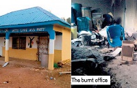 The burnt office