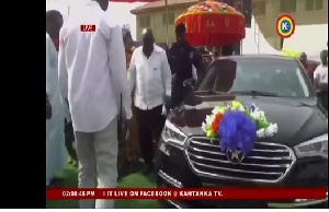 The Kantanka Mensah car called President Akufo-Addo a thief when he alighted from it