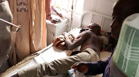 One of di survivors on top hospital bed