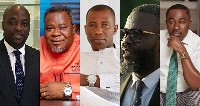 L-R Kofi Abban,Kwaku Oteng, Kennedy Agyapong, Samuel Kuffour, Kwame Despite