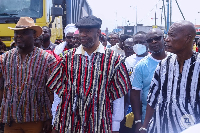 The Ga Mantse with other dignitaries during the exercise