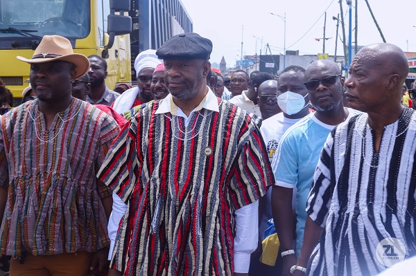 The Ga Mantse with other dignitaries during the exercise