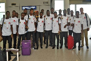 The team arrived at the Kotoka International airport on Thursday afternoon