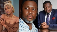 Showbiz peronalities Wendy Shay, A Plus and the late Ekow Blankson