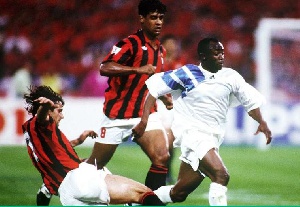 Abedi Pele helped Marseille clinch three successive Ligue 1 titles during the 1990s